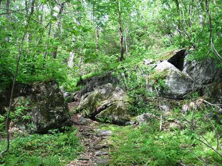 trail through the rocks, Mt. Olga
